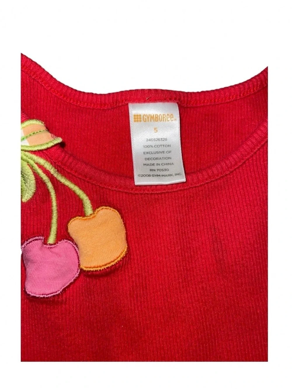 Gymboree Cherry Ribbed Tank Top